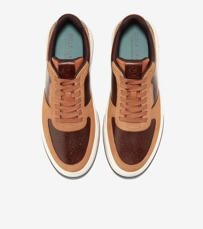 Men Sneakers Cole Haan GrandPr Crossover Sneakers Acorn Browntrellisivory