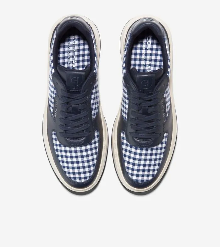 Men Sneakers Cole Haan GrandPr Crossover Sneakers Navy Blazerginghamivory