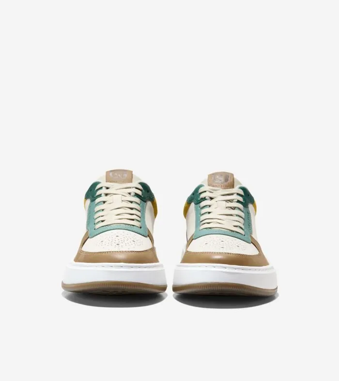 Men Sneakers Cole Haan GrandPr Crossover Sneakers Silver Birchblue Wing Teal