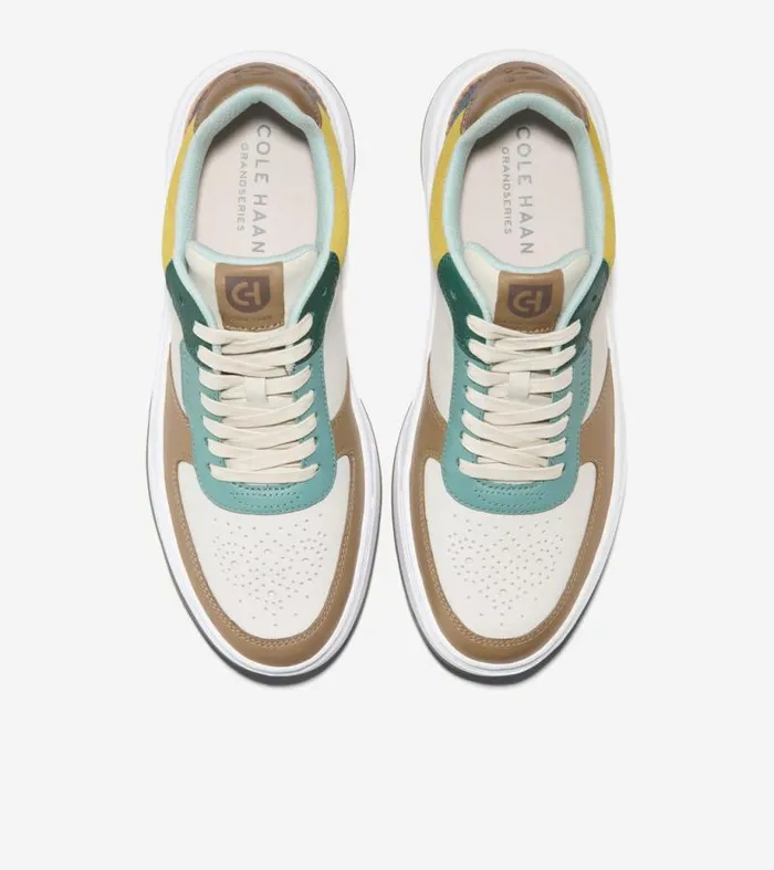 Men Sneakers Cole Haan GrandPr Crossover Sneakers Silver Birchblue Wing Teal