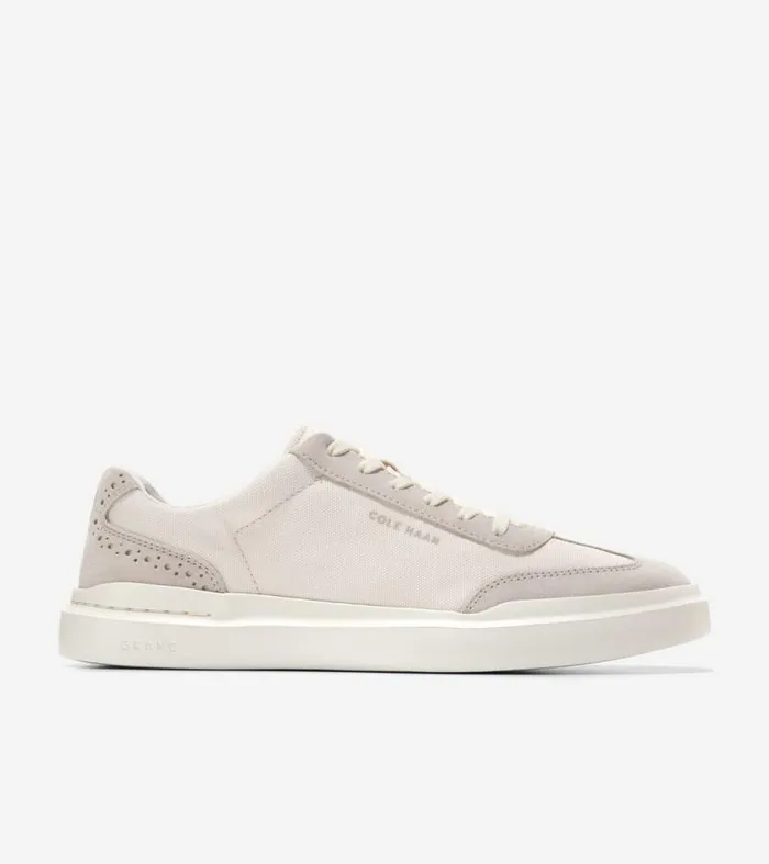 Men Sneakers Cole Haan GrandPr Rally Canvas TToe Sneakers Ivorysilver