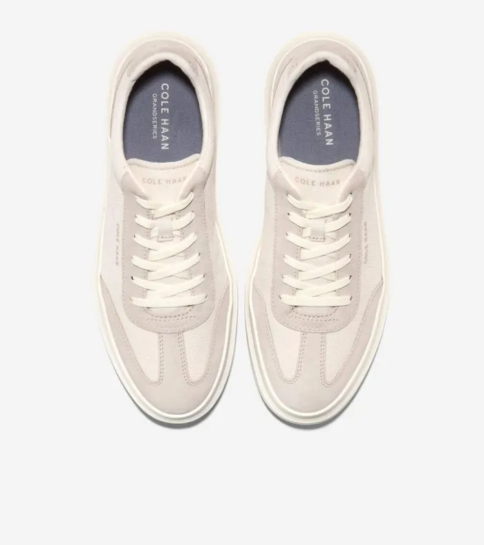 Men Sneakers Cole Haan GrandPr Rally Canvas TToe Sneakers Ivorysilver