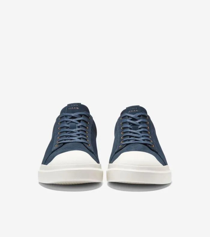 Men Sneakers Cole Haan GrandPr Rally Cap Toe Sneakers Navy Inkivory