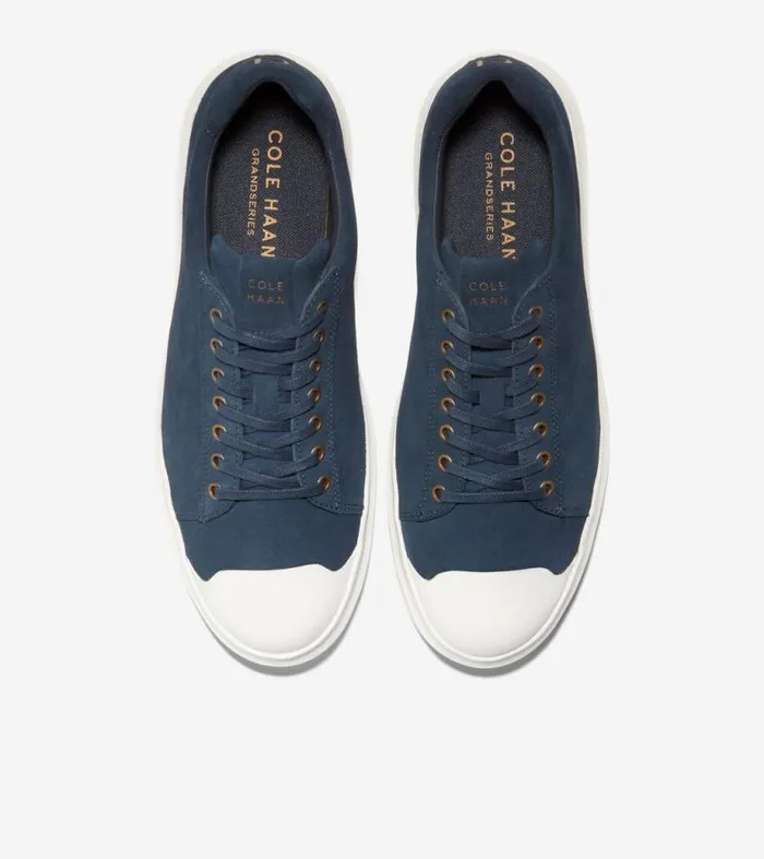 Men Sneakers Cole Haan GrandPr Rally Cap Toe Sneakers Navy Inkivory