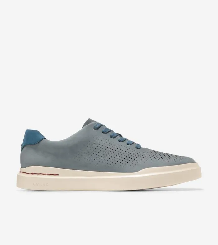 Men Sneakers Cole Haan GrandPr Rally Laser Cut Sneakers Stormy Weatherblue Wing Teal Men Sneakers Cole Haan GrandPr Rally Laser Cut Sneakers Stormy Weatherblue Wing Teal