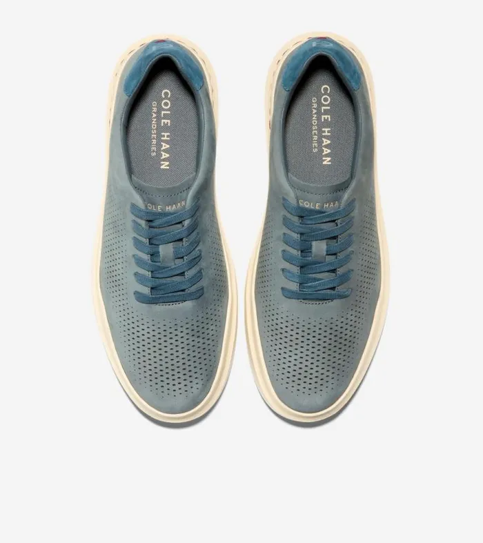 Men Sneakers Cole Haan GrandPr Rally Laser Cut Sneakers Stormy Weatherblue Wing Teal