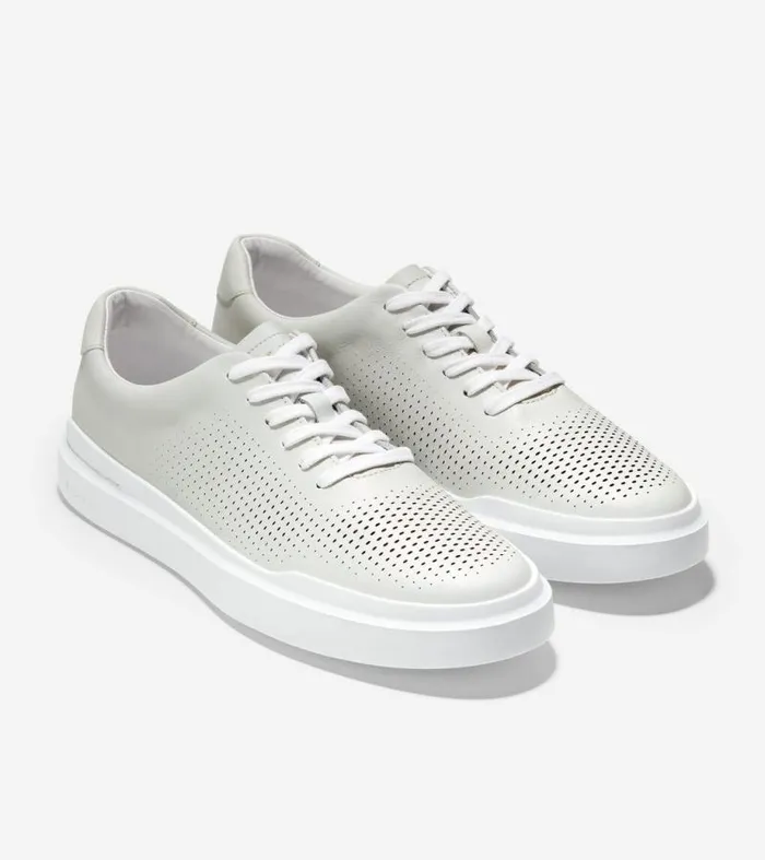 Men Sneakers Cole Haan GrandPr Rally Laser Cut Sneakers White