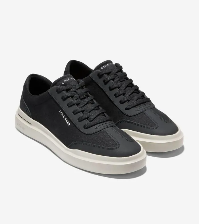 Men Sneakers Cole Haan GrandPr Rally Ttoe Sneakers Blacksilver Birch