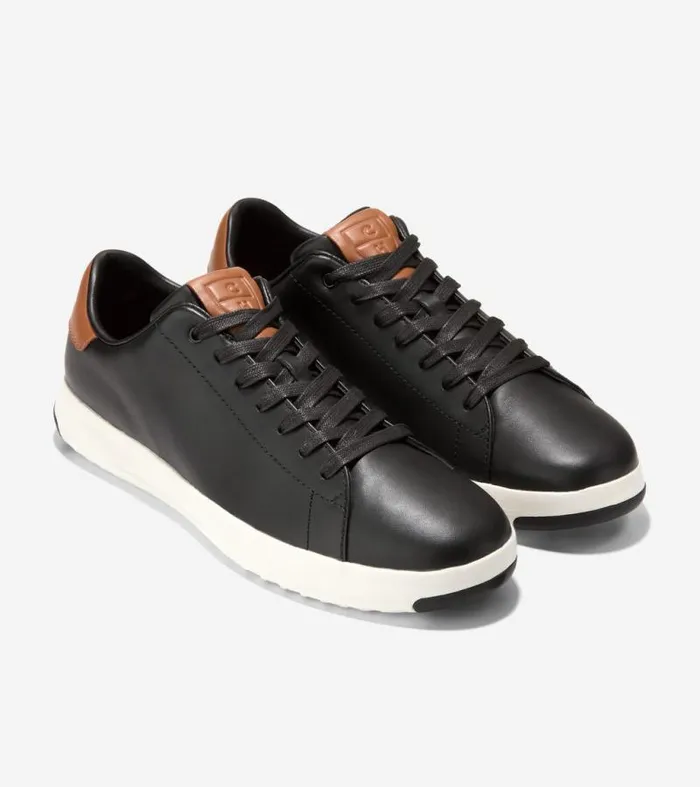 Men Sneakers Cole Haan GrandPr Tennis Sneakers Blackbritish Tan