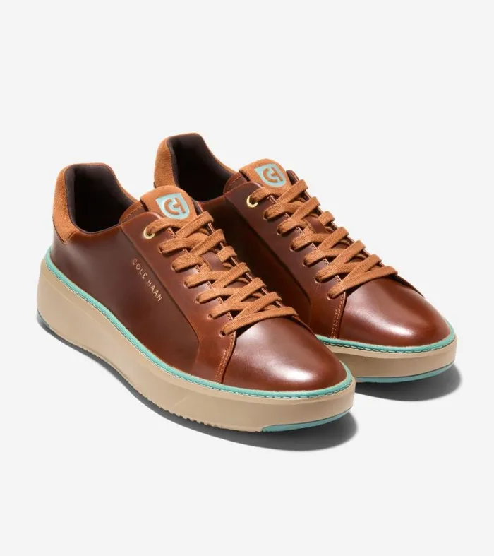 Men Sneakers Cole Haan GrandPr Topspin Sneakers Acorntrellissesame