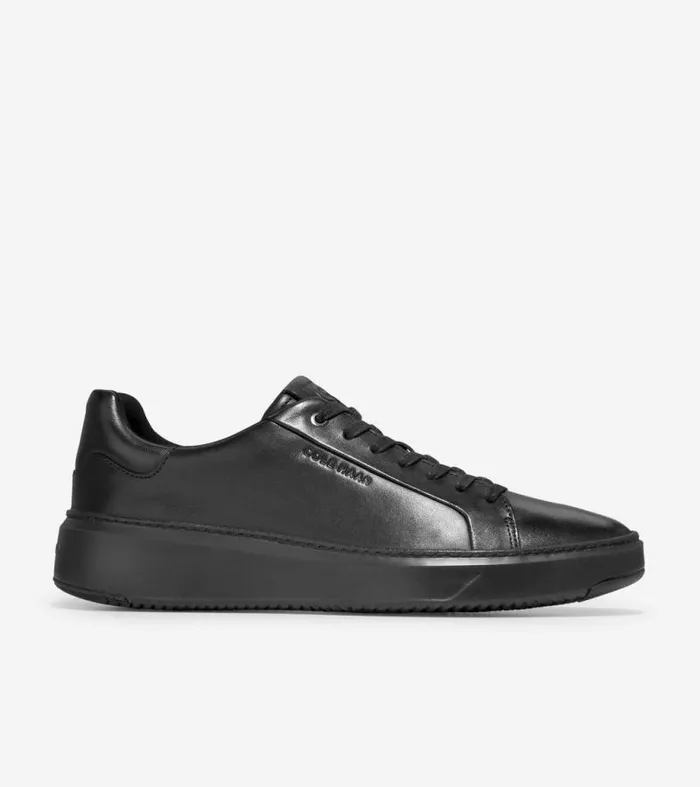 Men Sneakers Cole Haan GrandPr Topspin Sneakers Black Leatherblack