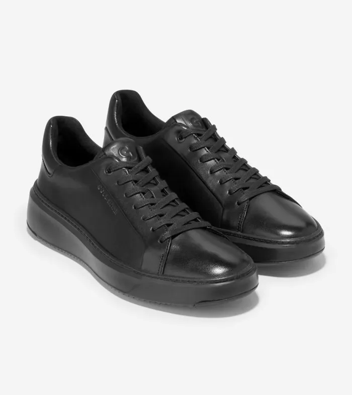 Men Sneakers Cole Haan GrandPr Topspin Sneakers Black Leatherblack