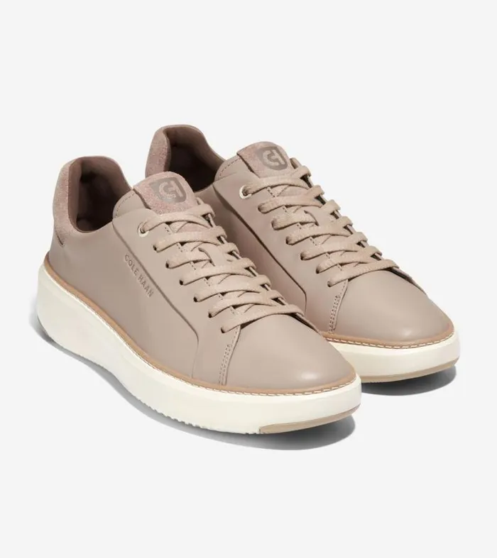Men Sneakers Cole Haan GrandPr Topspin Sneakers Dunetruffle Brownivory
