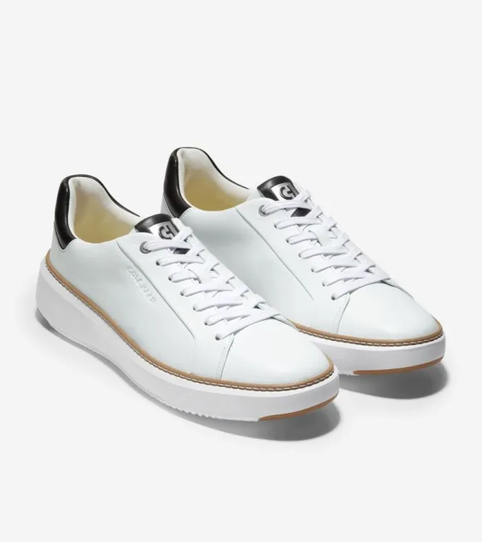 Men Sneakers Cole Haan GrandPr Topspin Sneakers Optic Whiteblack