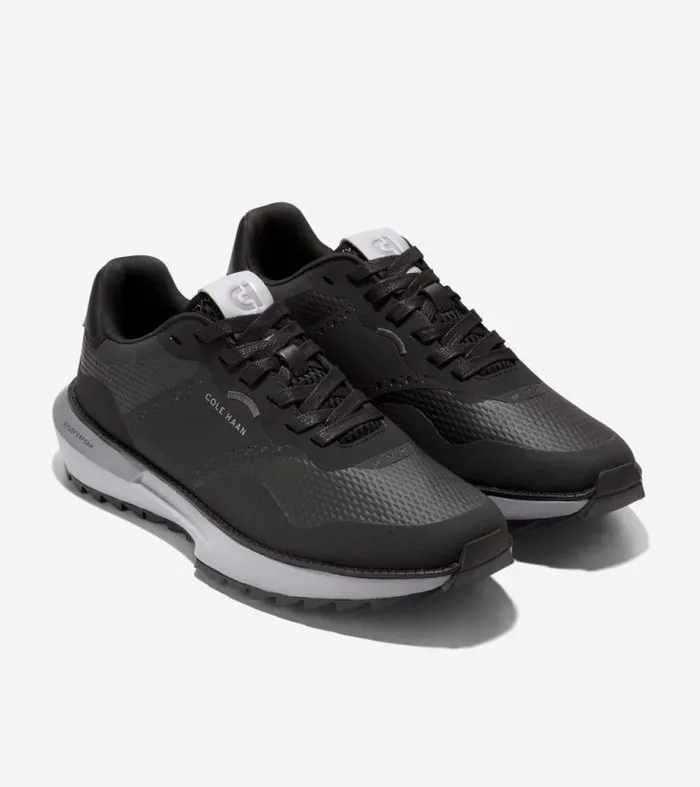 Men Sneakers Cole Haan GrandPr WaterResistant Ashland Golf Sneakers Blackquiet Shadegray