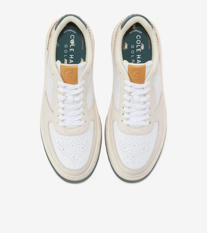Men Sneakers Cole Haan GrandPr Waterproof Crossover Golf Shoes Whitecap Grayoptic Whiteivorymyrtle