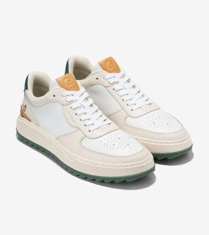 Men Sneakers Cole Haan GrandPr Waterproof Crossover Golf Shoes Whitecap Grayoptic Whiteivorymyrtle