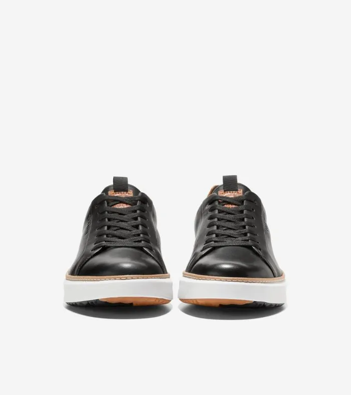 Men Sneakers Cole Haan GrandPr Waterproof Topspin Golf Shoes Blackpecan Brownoptic White
