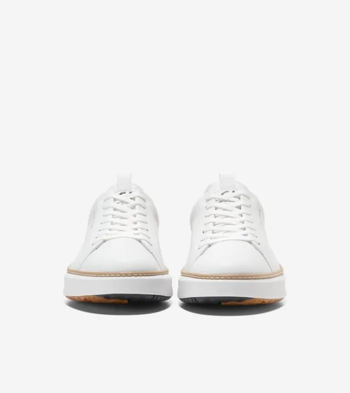 Men Sneakers Cole Haan GrandPr Waterproof Topspin Golf Shoes Optic Whitenatural