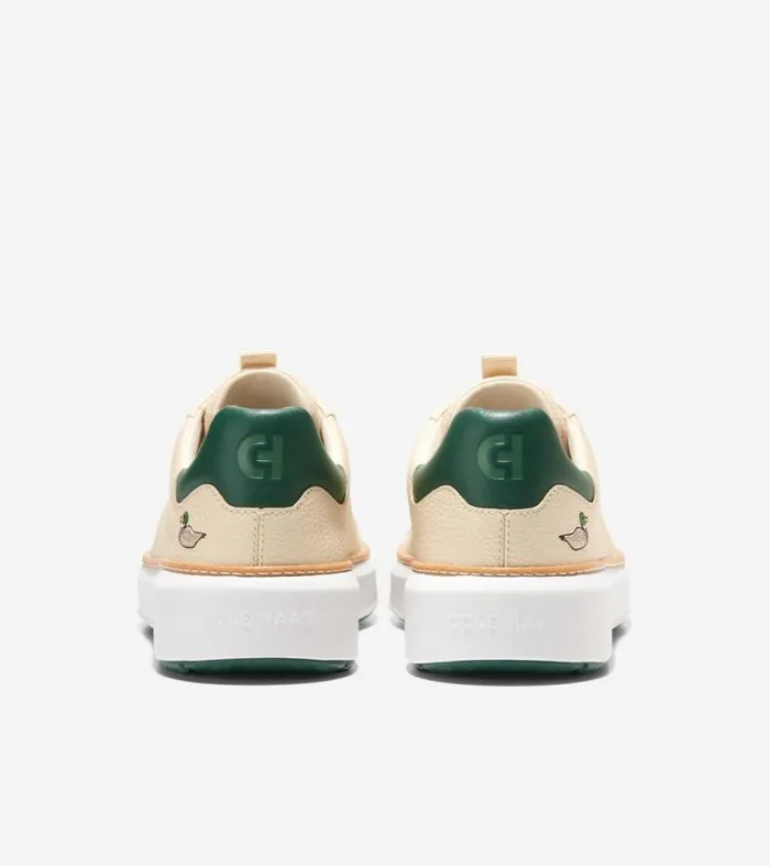 Men Sneakers Cole Haan GrandPr Waterproof Topspin Golf Shoes Vanillatrekking Greenoptic White