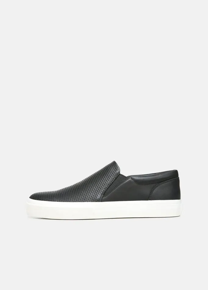Men Sneakers Vince Fletcher Leather Sneaker Black