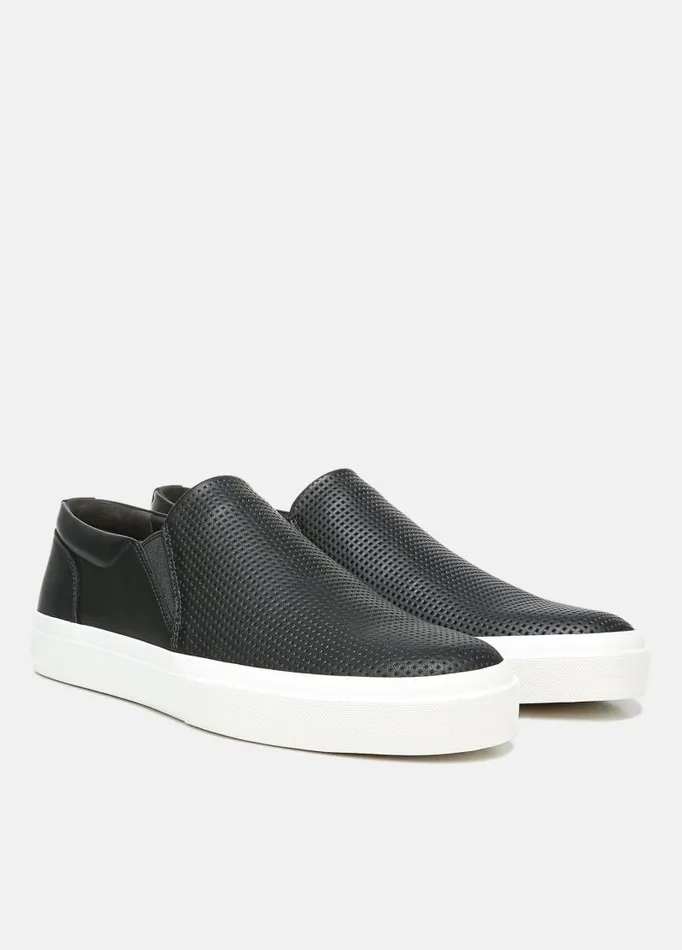 Men Sneakers Vince Fletcher Leather Sneaker Black