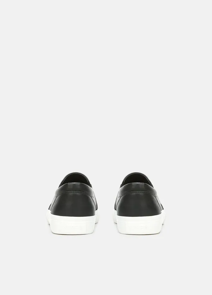 Men Sneakers Vince Fletcher Leather Sneaker Black