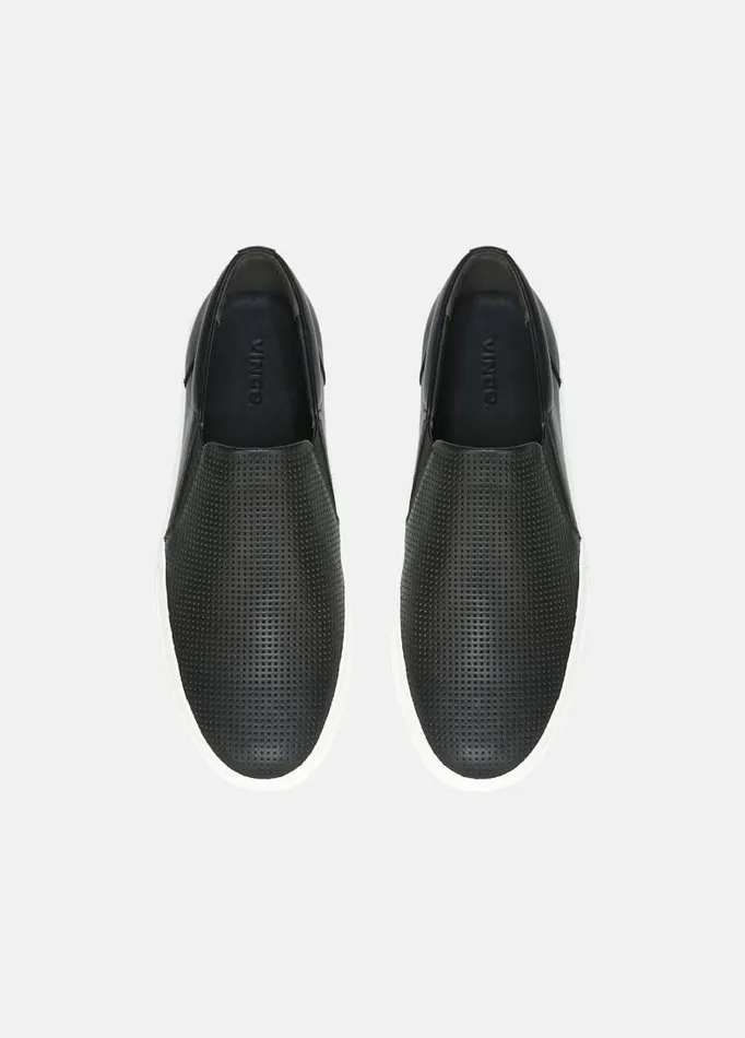 Men Sneakers Vince Fletcher Leather Sneaker Black