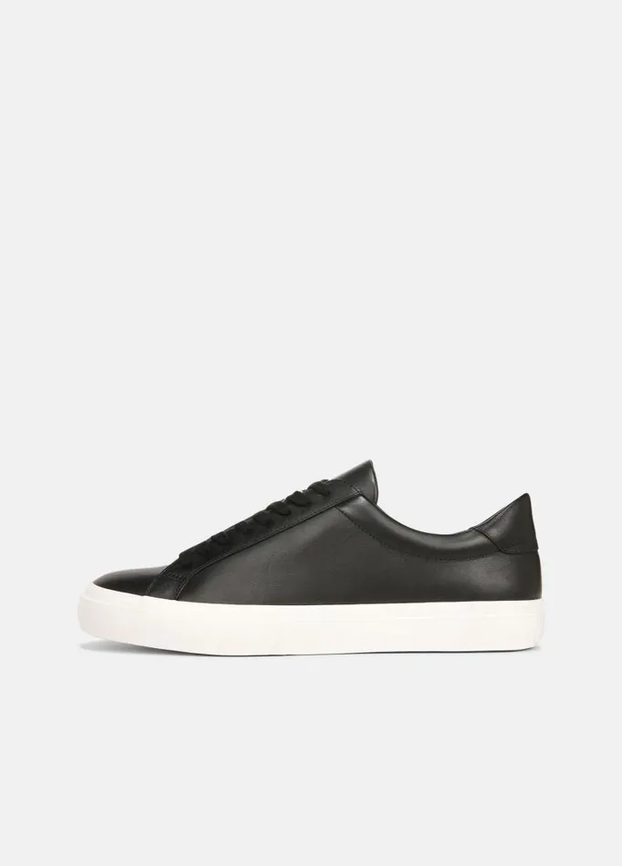 Men Sneakers Vince Fulton Leather Sneaker Black