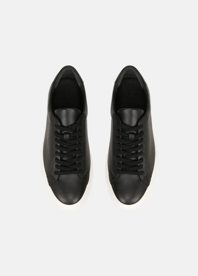 Men Sneakers Vince Fulton Leather Sneaker Black
