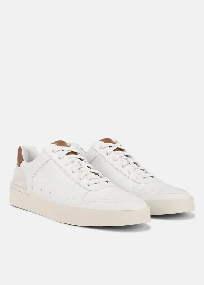 Men Sneakers Vince Peyton Leather LaceUp Sneaker Chalk White