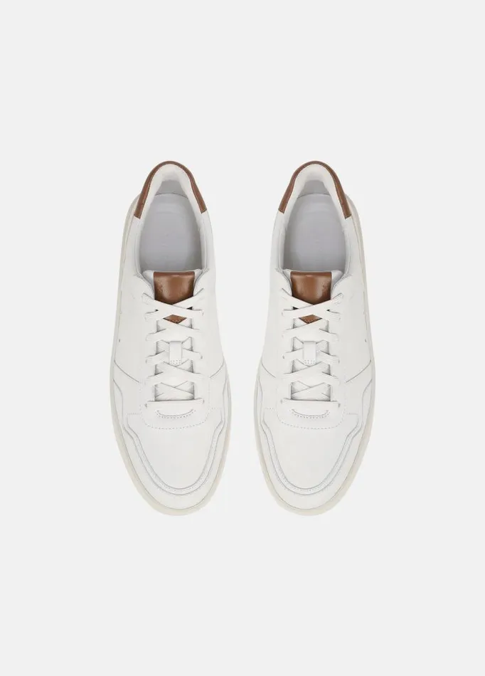 Men Sneakers Vince Peyton Leather LaceUp Sneaker Chalk White
