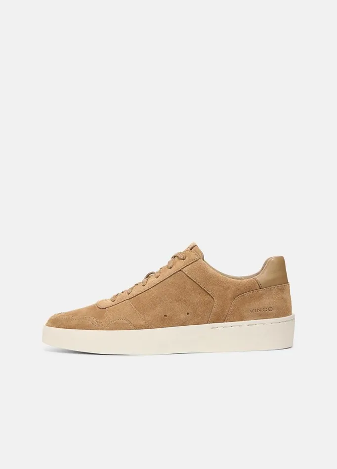 Men Sneakers Vince Peyton Leather LaceUp Sneaker New Camel