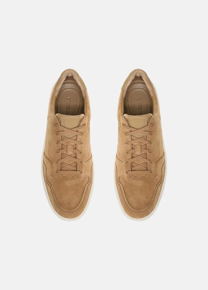 Men Sneakers Vince Peyton Leather LaceUp Sneaker New Camel