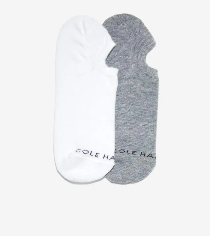 Men Socks Cole Haan 2Pair Liner Socks Grey Rainwhite