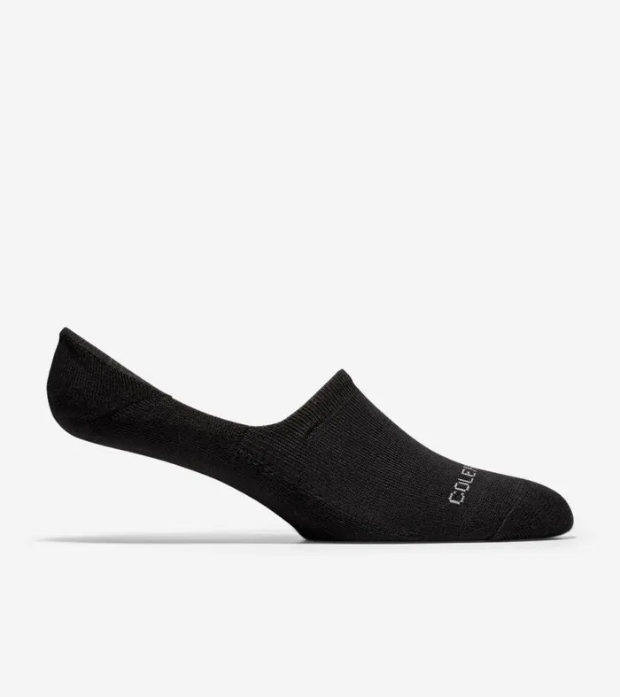 Men Socks Cole Haan Casual Cushion Sock Liner 2 Pack Black