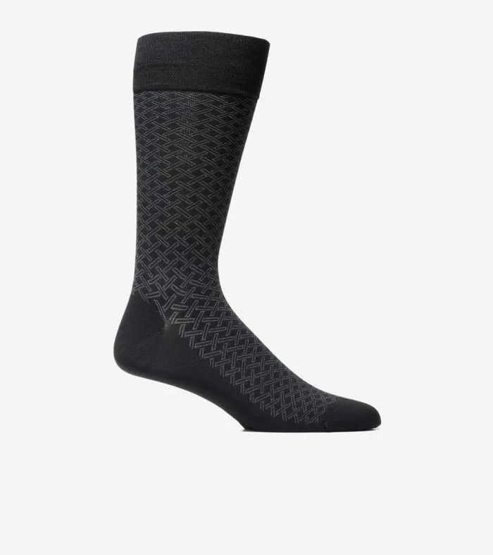 Men Socks Cole Haan Microfiber Dress Socks Black