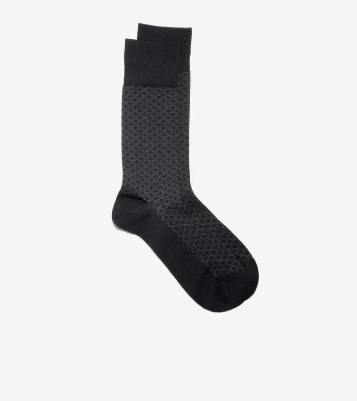 Men Socks Cole Haan Microfiber Dress Socks Black