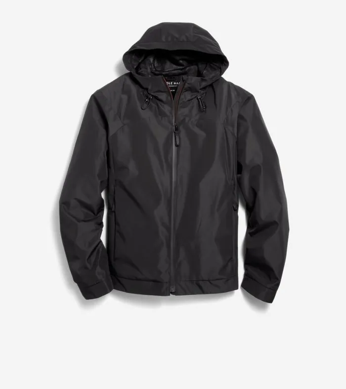 Men Softshell Jackets Cole Haan Running Jacket Black