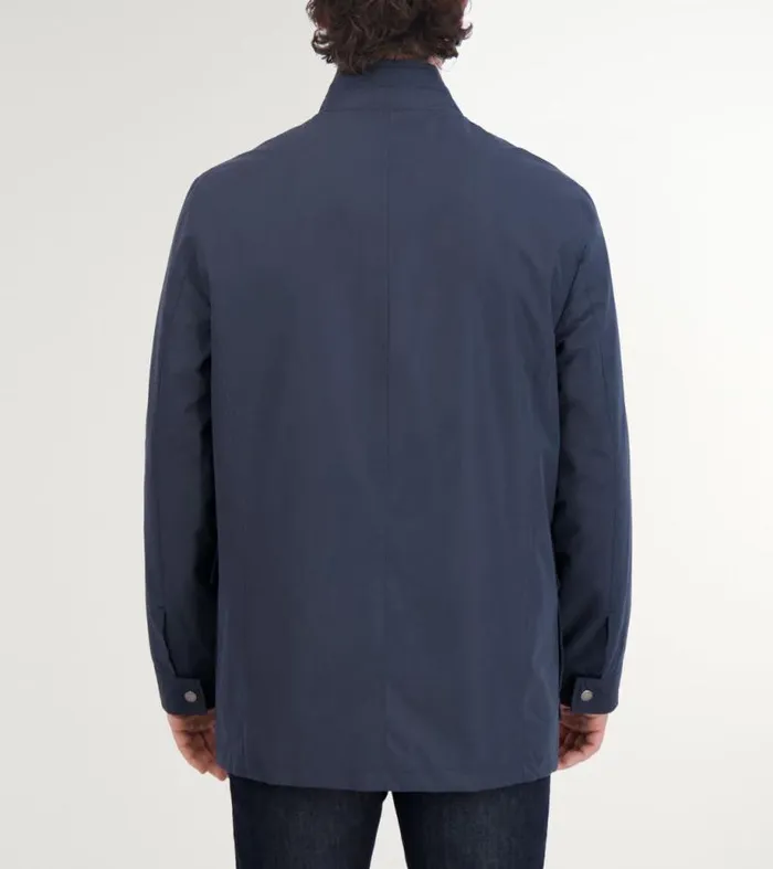 Men Softshell Jackets Cole Haan WaterResistant Jacket Navy Blue