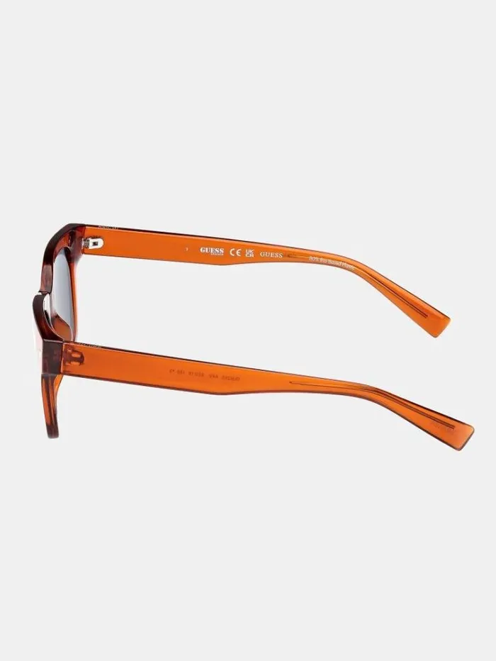 Men Square Sunglasses Orange Guess Sunglasses