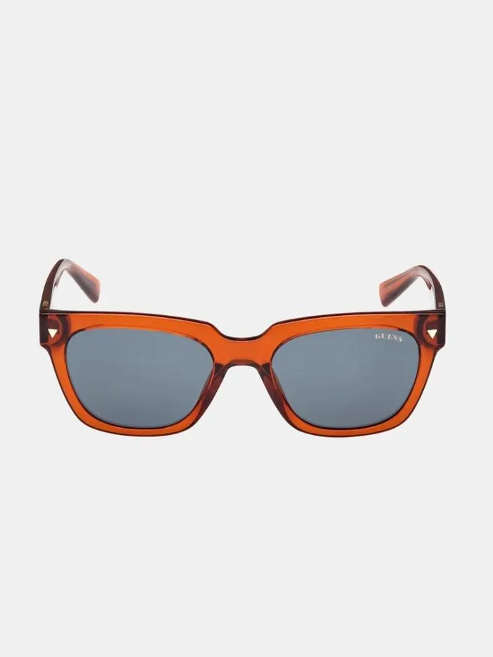 Men Square Sunglasses Orange Guess Sunglasses
