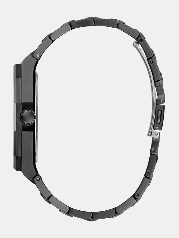Men Steel Analogue Watch Black Guess Watches
