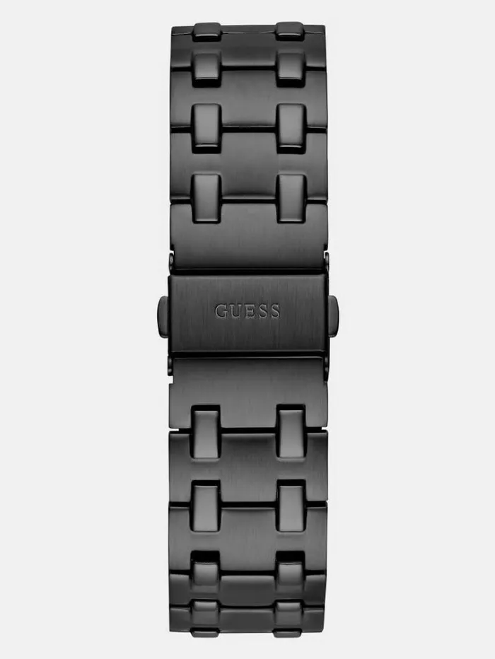 Men Steel Analogue Watch Black Guess Watches