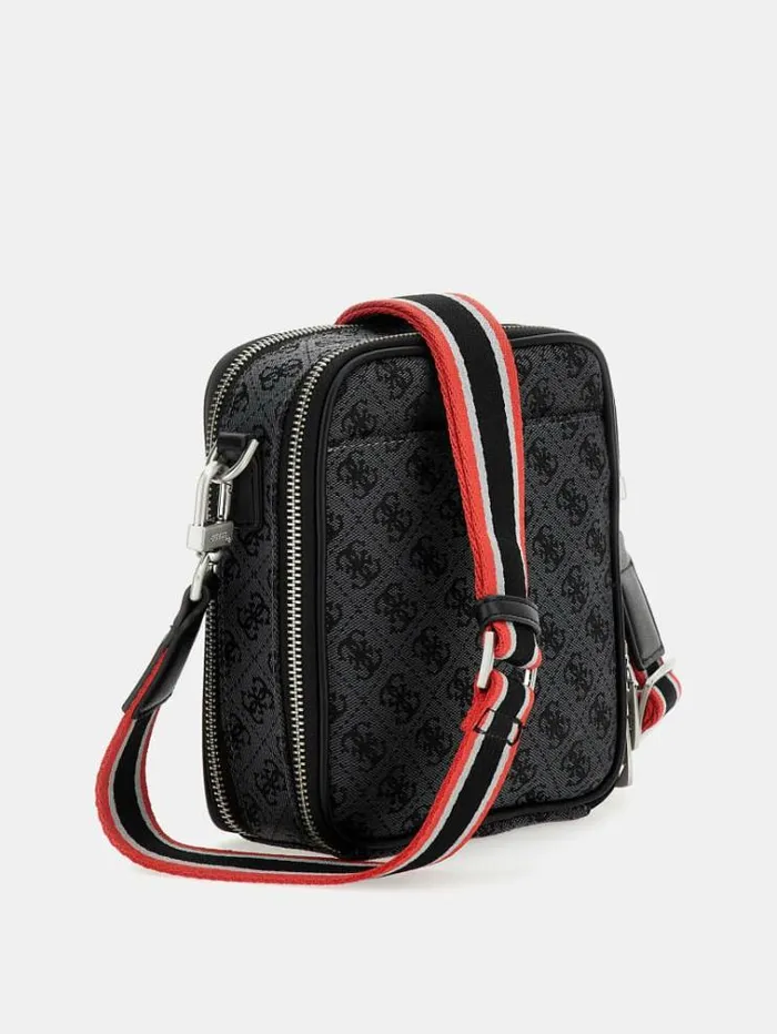 Men Strave 4g Logo Mini Crossbody Black Multi Guess City Bags