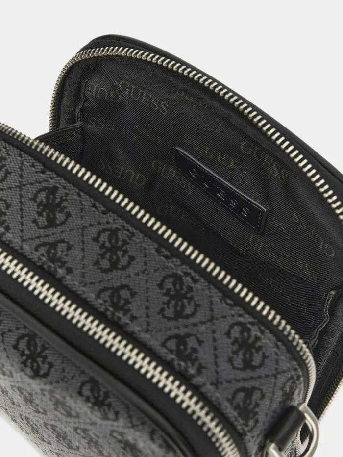 Men Strave 4g Logo Mini Crossbody Black Multi Guess City Bags