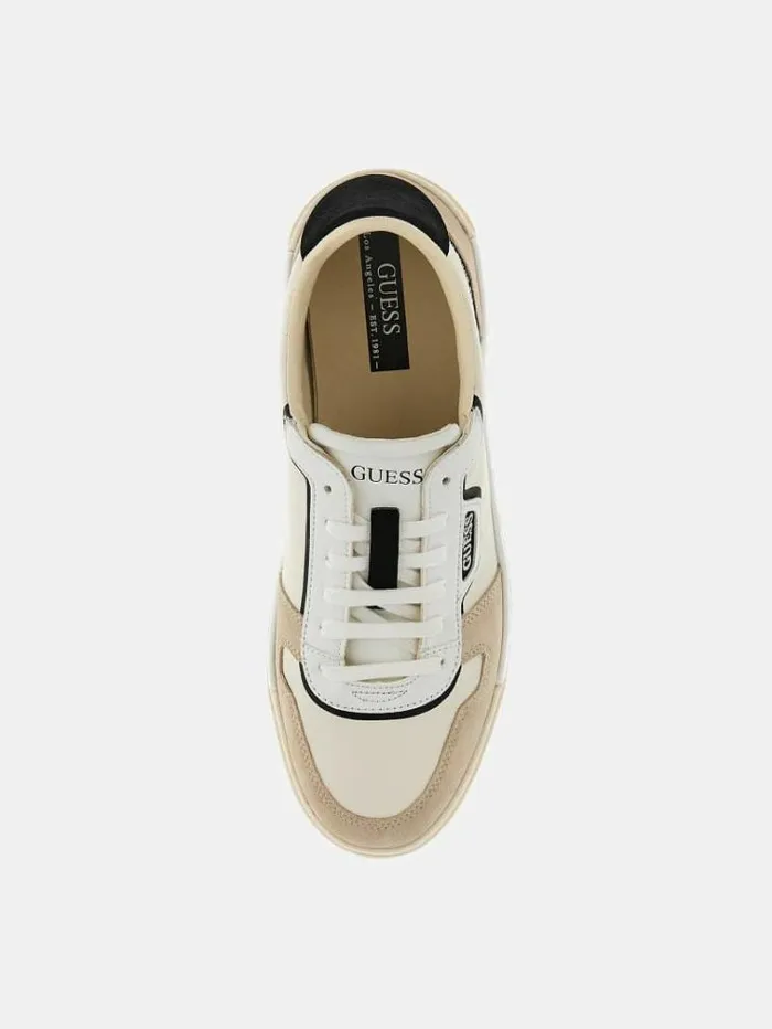 Men Strave Suedeinsert Sneaker White Guess Shoes