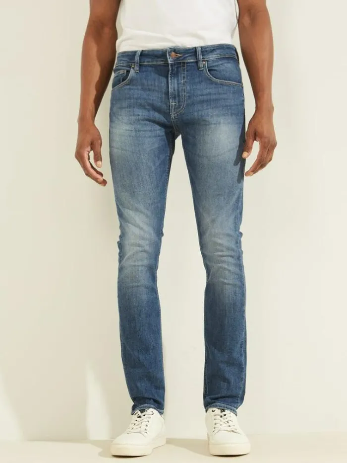 Men Super Skinny Fit Denim Pant Blue Guess Skinny