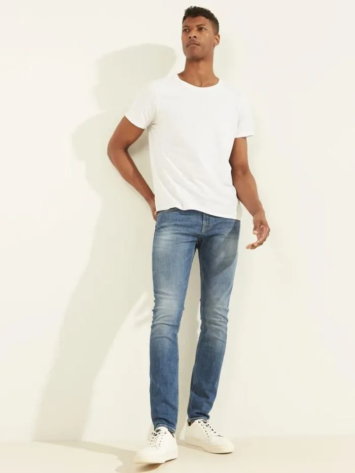 Men Super Skinny Fit Denim Pant Blue Guess Skinny