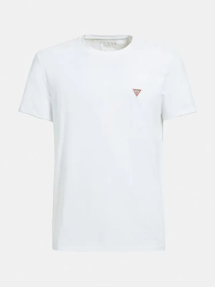 Men Super Slim Fit Tshirt White Guess Tshirts And Polo Shirts